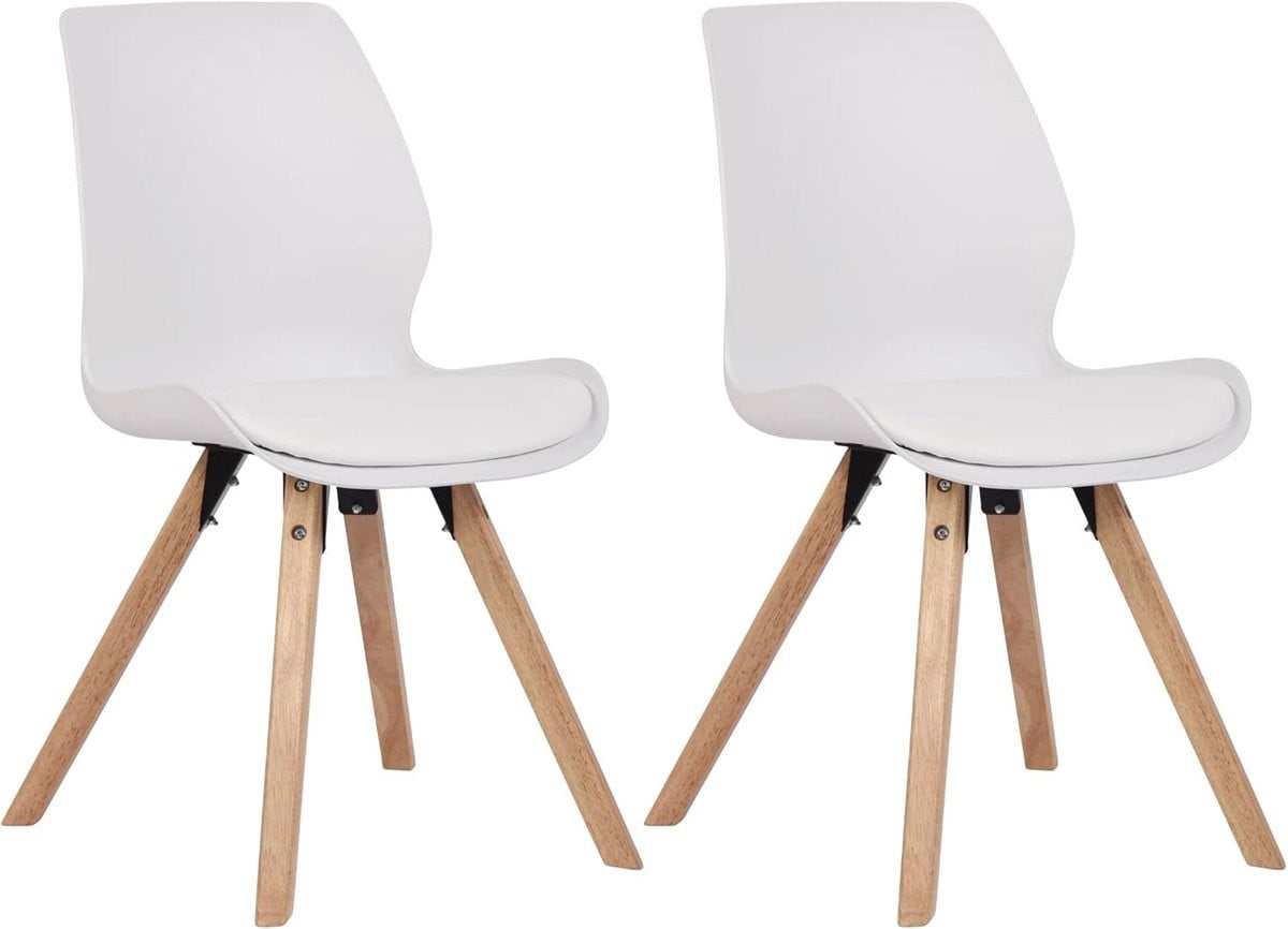 Set van 2 comfortabele eetkamerstoelen