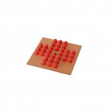 Gerhards Spiel Solitaire klein - Abgerundete Holzzylinder rot 281860
