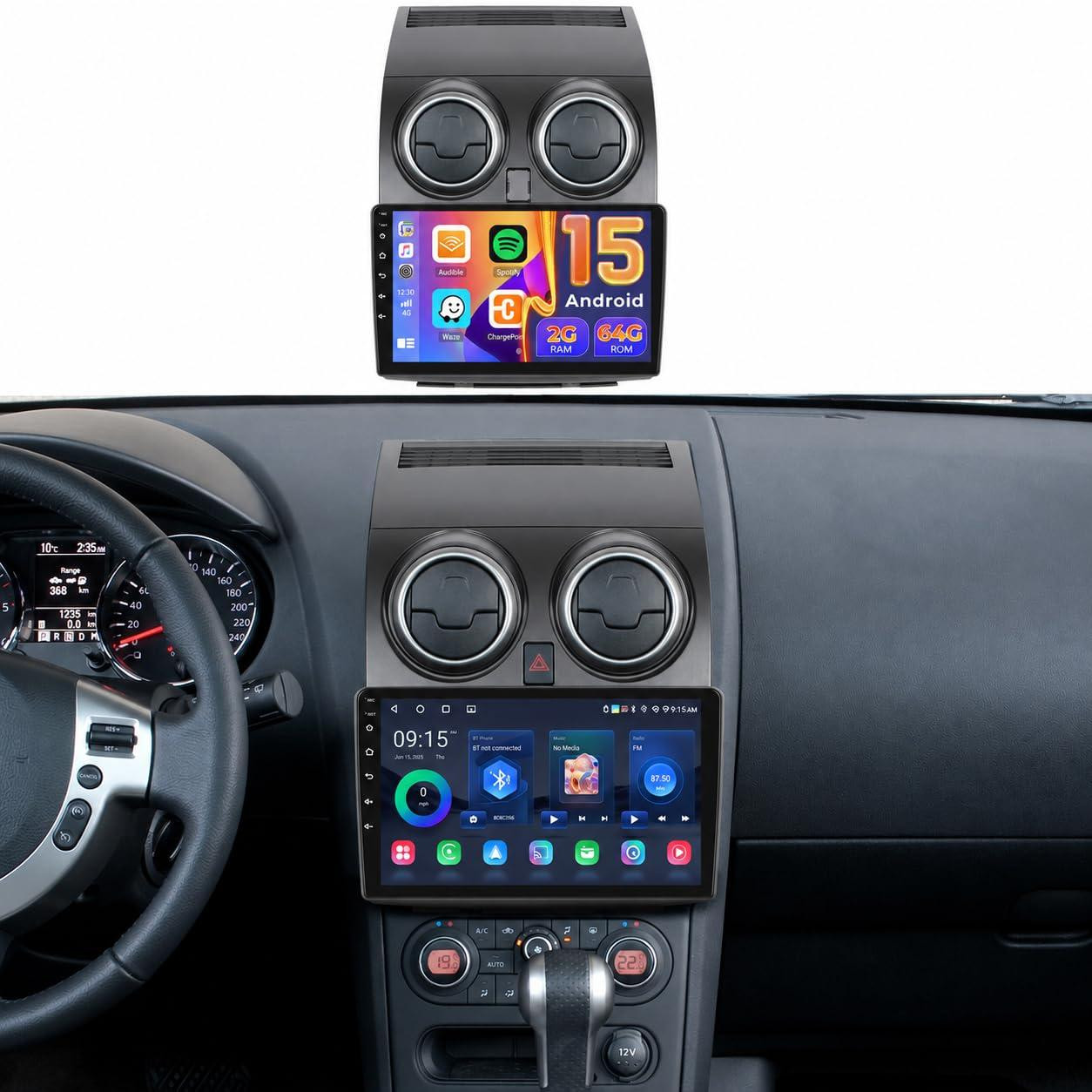 Selius 9 inch Android 15 Autoradio met 2+64GB, Wireless CarPlay en GPS