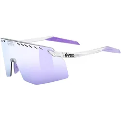 Uvex, Unisex, Sportbrille, pace stage (Clear, Mirror Pink), Transparent, Violett