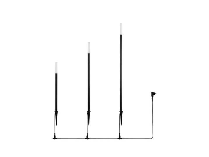 Stehleuchte Stick, Schwarz, Metall, 95 cm, Lampen & Leuchten, Innenbeleuchtung, Stehlampen, Stehlampen
