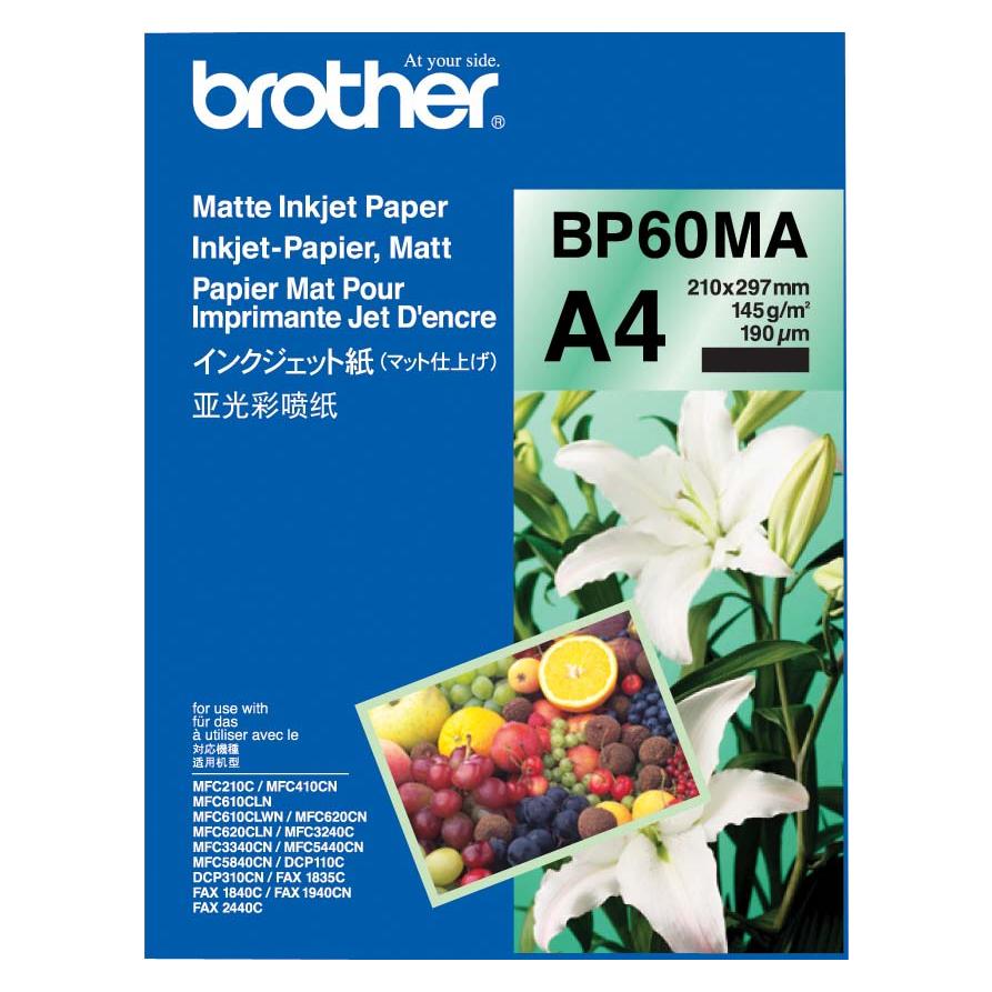 Brother BP-60MA3 Matte Inkjet Paper (A3, 25 Blätter, 145 g/m²) (BP60MA3)