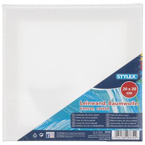 Stylex Keilrahmen 28634, 20 x 20 cm, Leinwand auf Holzrahmen, 280 g/m²