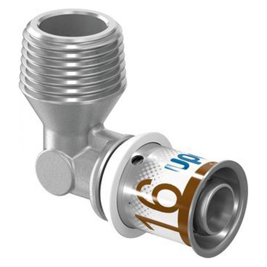Uponor MLC prs.vkl.90m.nip.MLC32-1 - für Fussbodenheizung, Warmwasserbereitung und Heizkörpersysteme (Doppelnippel, Winkelverbindung) (1070537)
