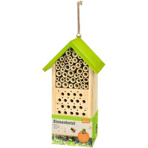 Moses Insektenhotel 9815, zum Aufhängen, aus Holz, mit Nisthülsen, 26 x 14 cm, Bienenhotel