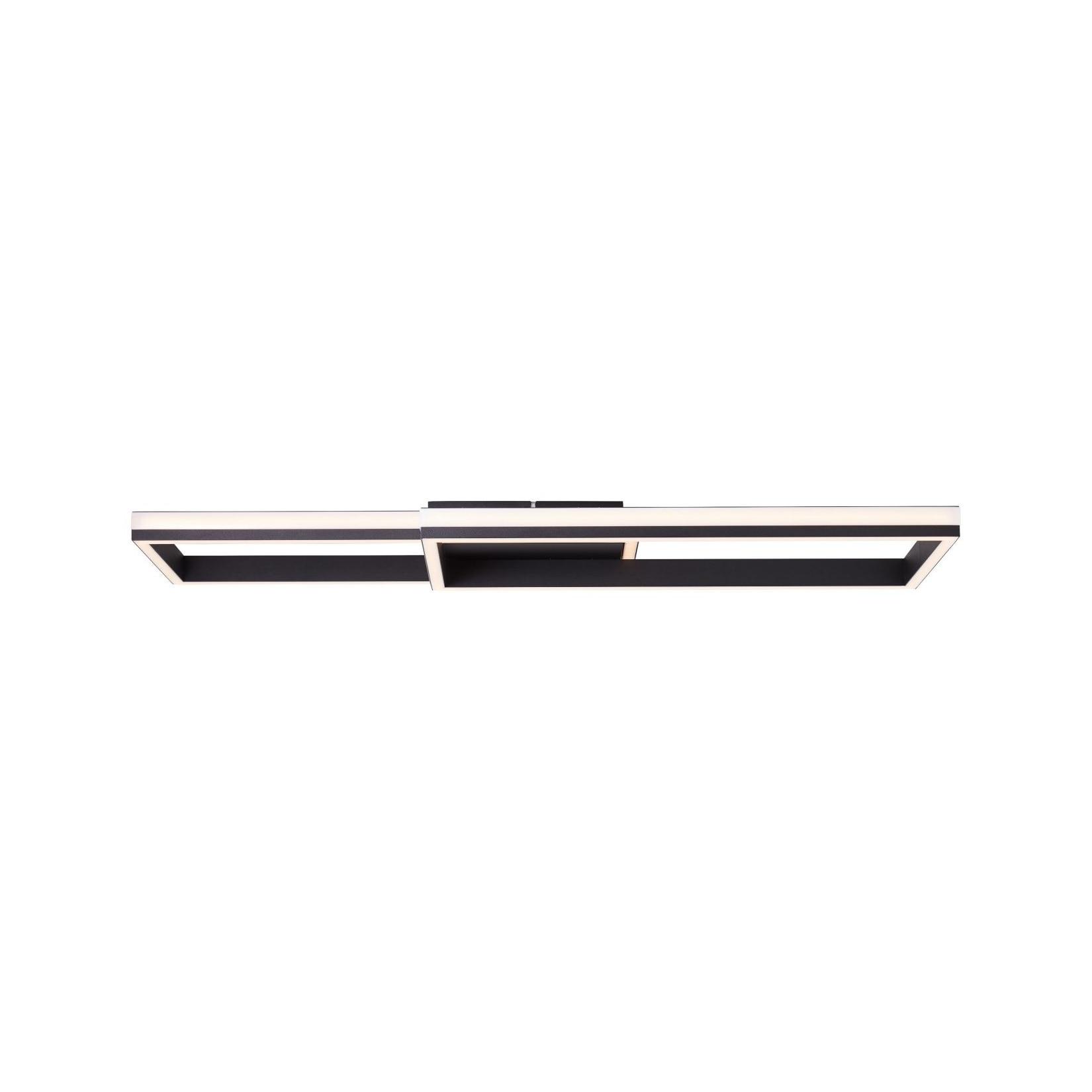 BRILLIANT Lampe , Metis LED Deckenleuchte 60x23cm schwarz , 1x LED integriert , 44W LED integriert , (4300lm , 3000K) , In 3 Stufen über Wandschalter dimmbar