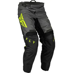 Fly Racing F-16, Textilhose - Schwarz/Grau/Neon-Gelb - 28