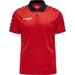 HUMMEL AUTHENTIC FUNCTIONAL Herrren Sport-Poloshirt rot/schwarz - M