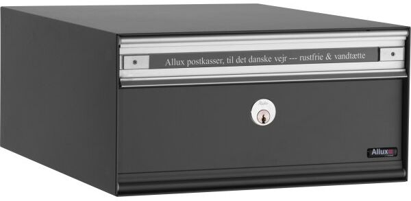 Allux Pc1 Systempostkasse, Antracit Stål, Front