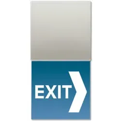 LED Lichtsignal "Hinweis" mit weißen LEDs (Edelstahl)
