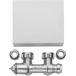 Kermi Ventilhahnblock für Geneo quadris Eckform, Blende chrom, ZV01190002 ZV01190002