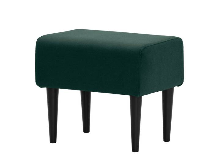 Polsterhocker Oldbury I 49 x 44 x 37cm Blau/Petrol Microfaser Sela: Petrol