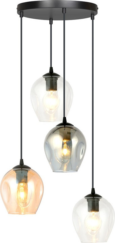 Emibig Lighting Hanglamp Istar 4 Premium Blauw/Mix 4xE27 40W