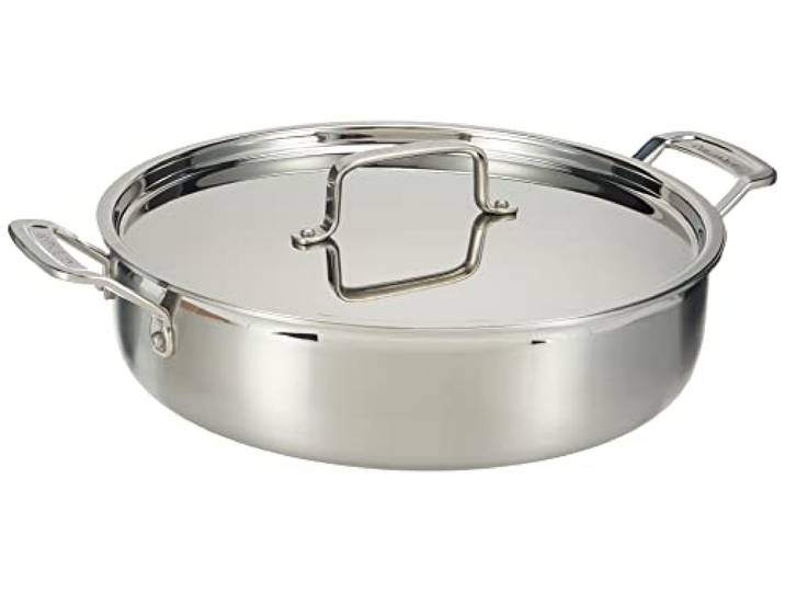 Cuisinart MultiClad Pro Kasserolle mit Deckel, Edelstahl, 14 l