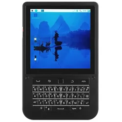 BerryBase HackberryPi CM5 Linux Cyberdeck Taschencomputer, 4 Touch-Display, Tastatur-Maus, 5000 mAh