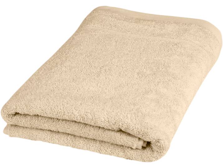 Badetuch ROSS Rubin , beige (natur), B:70cm L:140cm, Frottier, Baumwolle, Handtücher, Badetuch, 100% Baumwolle