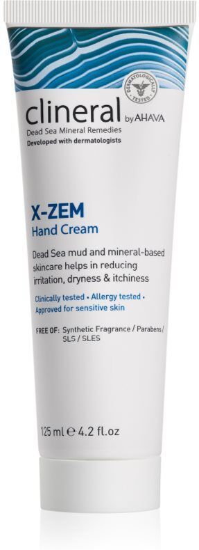 AHAVA Clineral X-ZEM crème intense mains anti-irritations et anti-grattage 125 ml