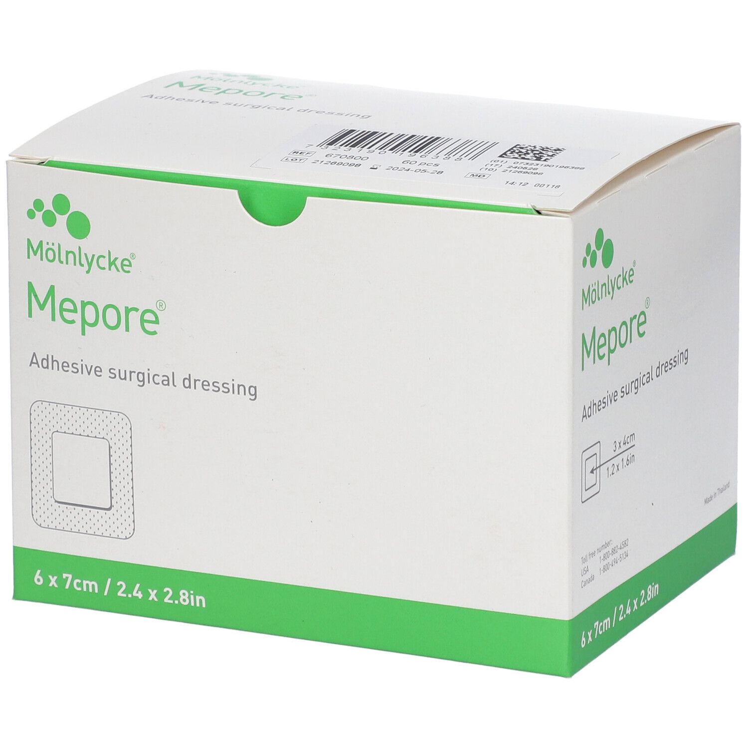 Mepore Steriel Verband 6 x 7cm 60 St