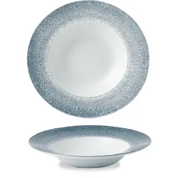 Churchill Raku Topaz Blue Teller Tief 28cm