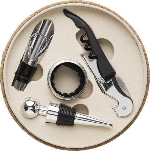 Set vino milana   similpelle effetto sughero   4 pz Personalizzate o neutre IMPRESSION