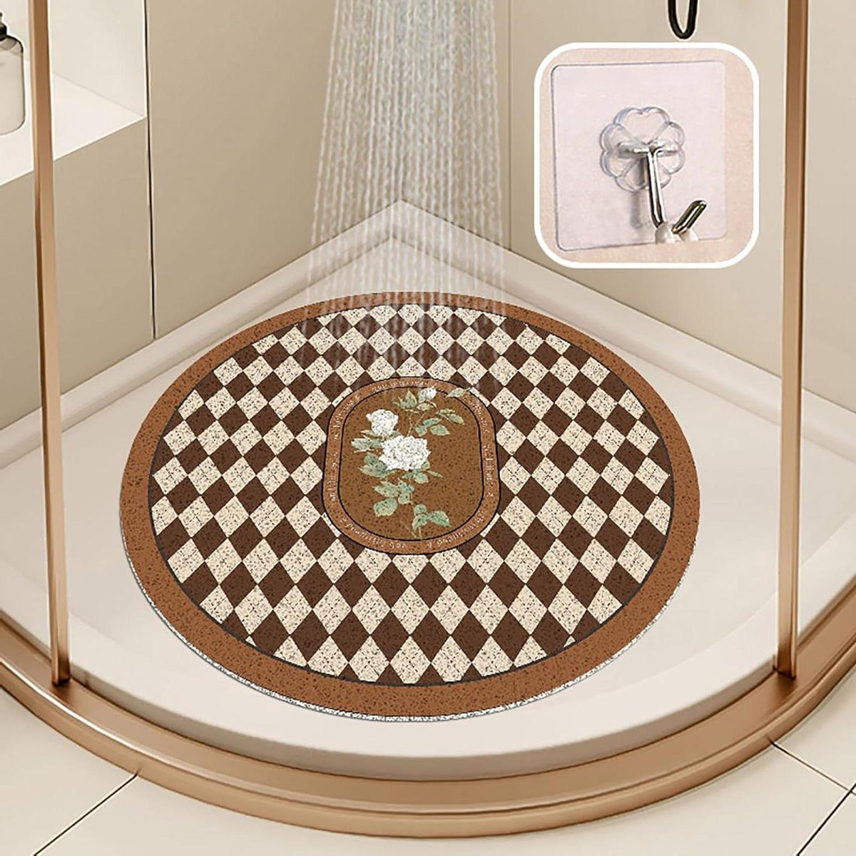 Douchemat PVC - Antislip Badkamermat - 50 x 50 cm
