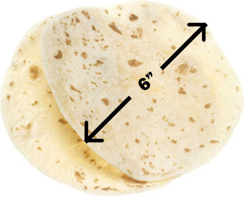 6" Flour Tortilla