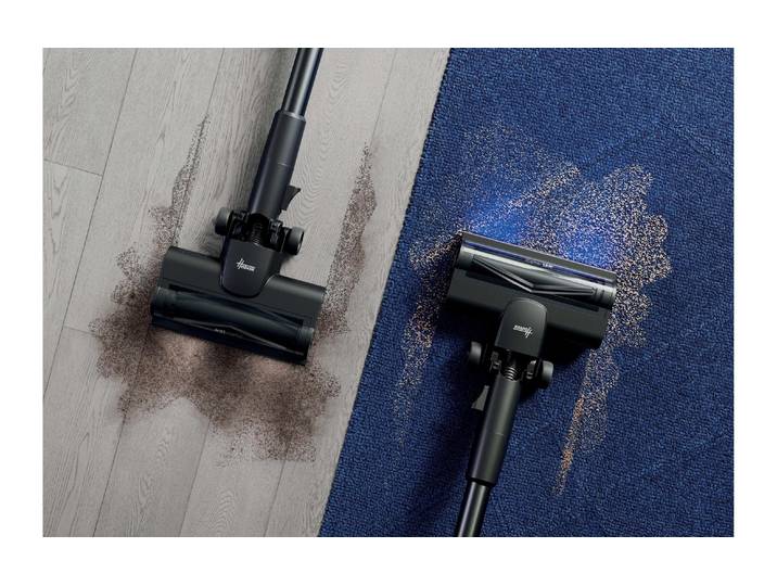 HOOVER Akku-Hand-und Stielstaubsauger HF610H 11 , grau, schwarz, B:29,8cm H:120cm T:22,2cm, Akkusauger, Kabelloser Staubsauger mit intelligenter Bodenerkennung, Akku-Hand-und Stielstaubsauger