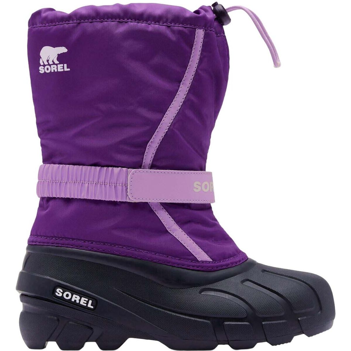 Sorel Little Kids Flurry Boot ultra violet hydrangea (504) 30 217673-2176732-504-30