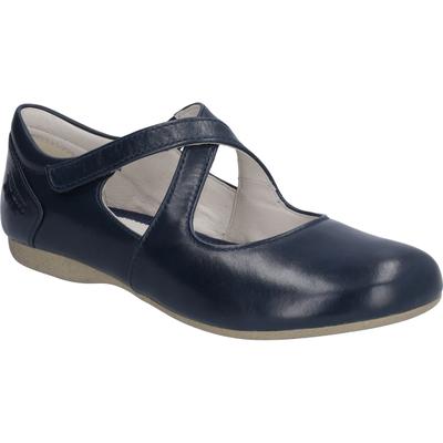 Ballerina JOSEF SEIBEL "Fiona 72, ocean", Damen, Gr. 45, blau (ocean), Obermaterial: 100% Rindsleder Leather cow., Schuhe Ballerina