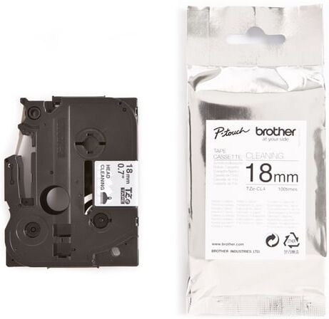 Brother TZe-CL4 fita de limpeza 18mm