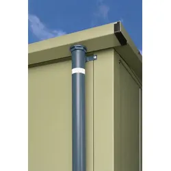 Hörmann Regenfallrohr-Set für Gerätehaus Berry Taubenblau (RAL 5014)