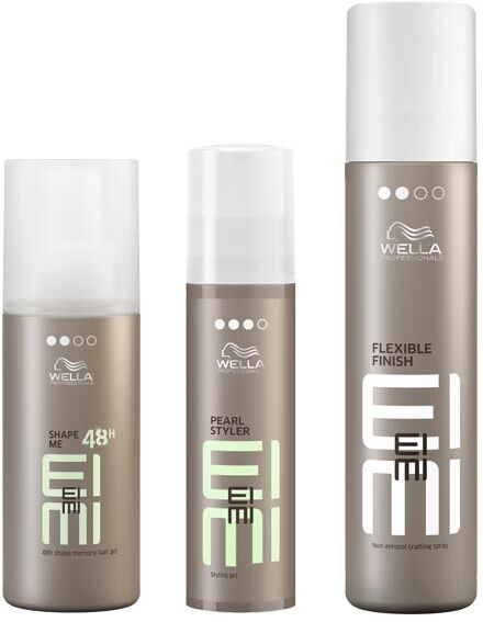 500ml Wella Professionals EIMI Summer Night Style Wetlook (Shape Me 150ml + Pearl Styler 100ml + Flexible Finish 250ml)