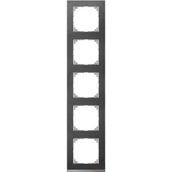 Merten Decor-Rahmen 5-fach Schiefer/aluminium MEG4050-3669
