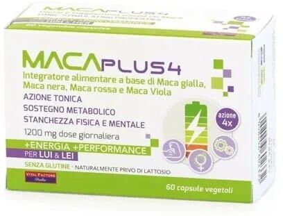 Efarma Maca Plus 4 Integratore Alimentare con 4 Tipi di Maca 60 Capsule