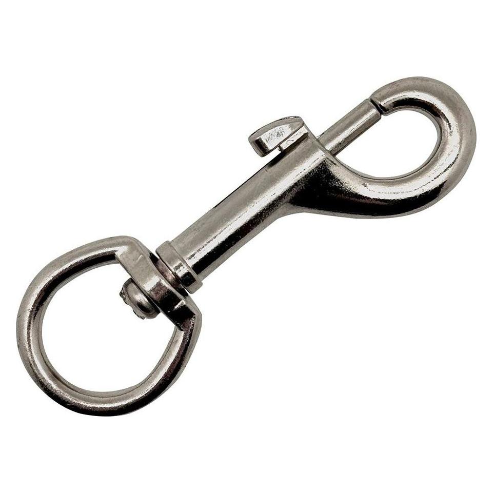 EDM Carabiner n key ring, msq05, nickel plated steel, 3/4", 82 mm (54842374)