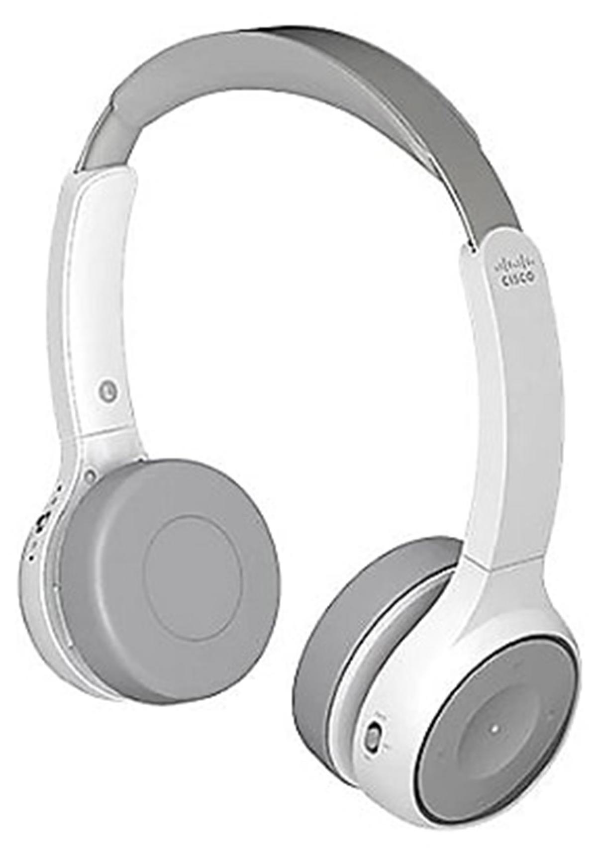 Cisco 730, Verkabelt & Kabellos, Anrufe/Musik, 20 - 20000 Hz, 216 g, Kopfhörer, Platin, Weiß