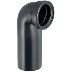 Geberit Pe Anschlussbogen 366925161 DN 90/90, 90Grad, PE-HD, für Wand-WC