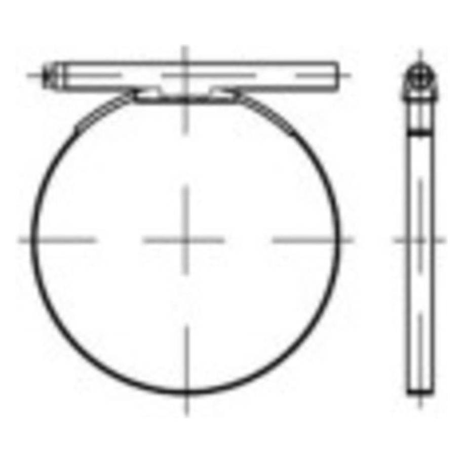 Toolcraft Schlauchschellen DIN 3017 Edel (100 Stk.) (1066967)