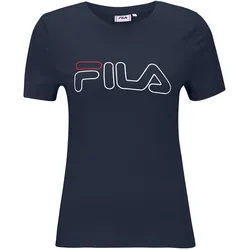 Fila Damen T-Shirt »Schilde« - Damen - Gr. M - dunkelblau