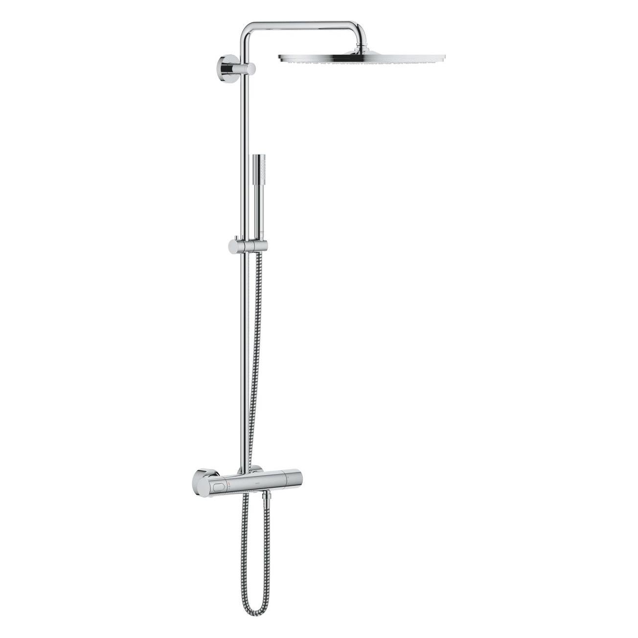 Grohe Duschsystem RAINSHOWER SYSTEM 400 mit Thermostatbatterie chrom (27174001)