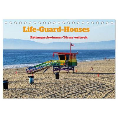 Life-Guard-Houses (Tischkalender 2027 DIN A5 quer), CALVENDO Monatskalender