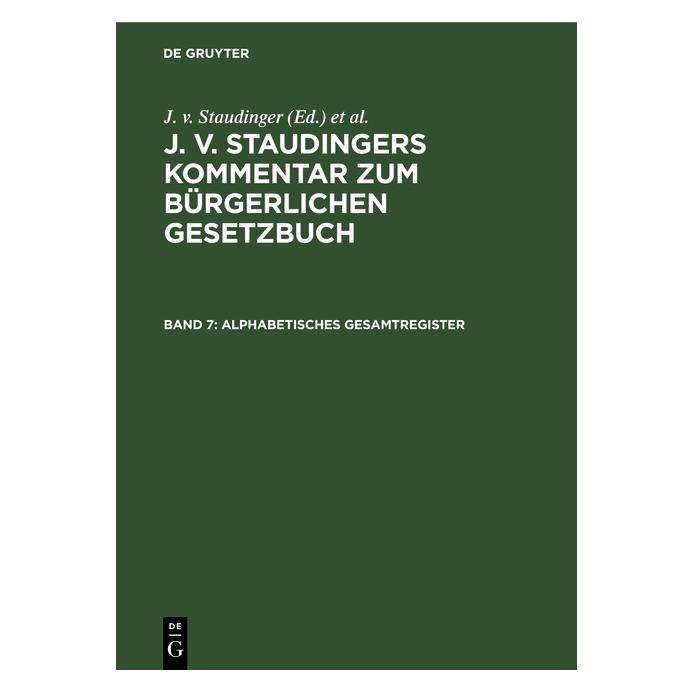 De Gruyter Alphabetisches Gesamtregister (67779450)