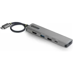 StarTech 164B-USBC-MULTIPORT USB-C HDMI MULTIPORT HUB 140W NMS (USB-C, 4 Ports), Dockingstation + USB Hub, Grau
