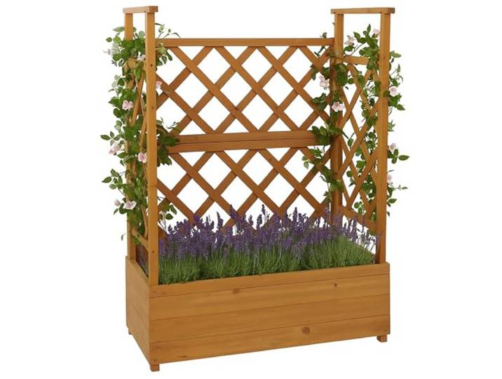 Mendler Hochbeet HWC-P67 114x85x44cm Holz - Natur
