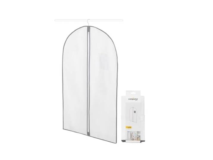 Compactor - Housse pour vêtements à suspendre taille M\, coloris blanc et liseré gris