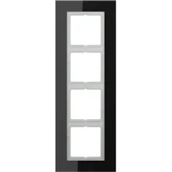 Jung Glasrahmen 4-fach sw LSP 984 GL SW