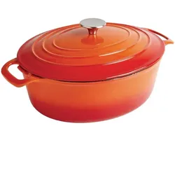 Vogue ovaler Schmortopf orange