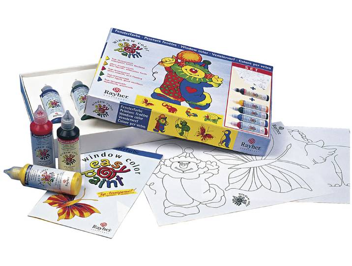 Rayher Window-Color Easy Paint Komplett-Set