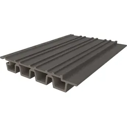 NewTechWood Fassadenverkleidung Castellation Pro 35 - Silver Gray 21,5 x 3,3 x 290