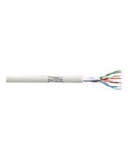 LogiLink Netzwerk Verlegekabel S/FTP Cat6 PVC weiss 100m CAT 6 SFTP 100 m Weiß (CPV0039)
